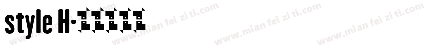 style H字体转换